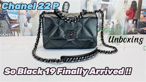 Chanel 22P So Black 19 Finally Arrived !! 